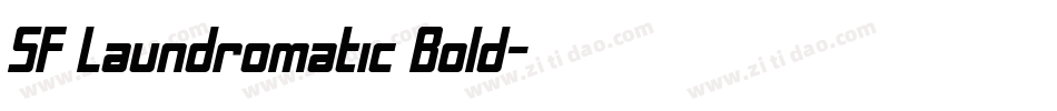 SF Laundromatic Bold字体转换